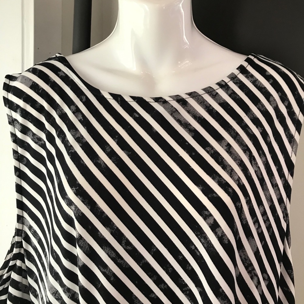 Asymmetrical Sleeveless Maxi Dress 4X